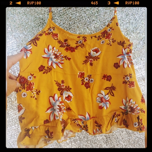 Full Tilt Tops - Full Tilt Floral Peplum Crop Top